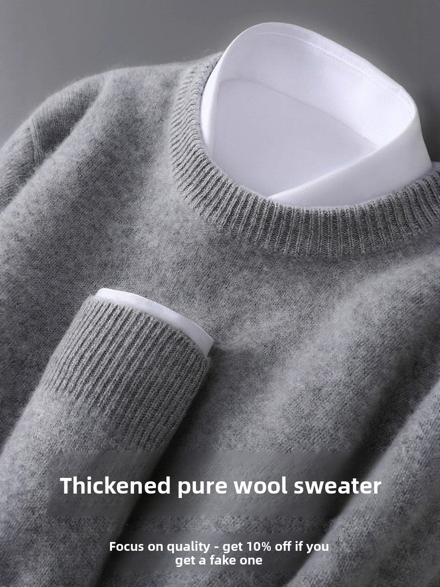 Mens Pure Wool Sweater