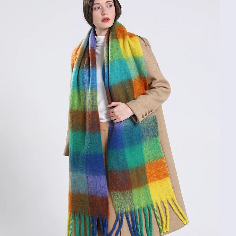 Winter Thick Warm Scarf Cashmere Shawl