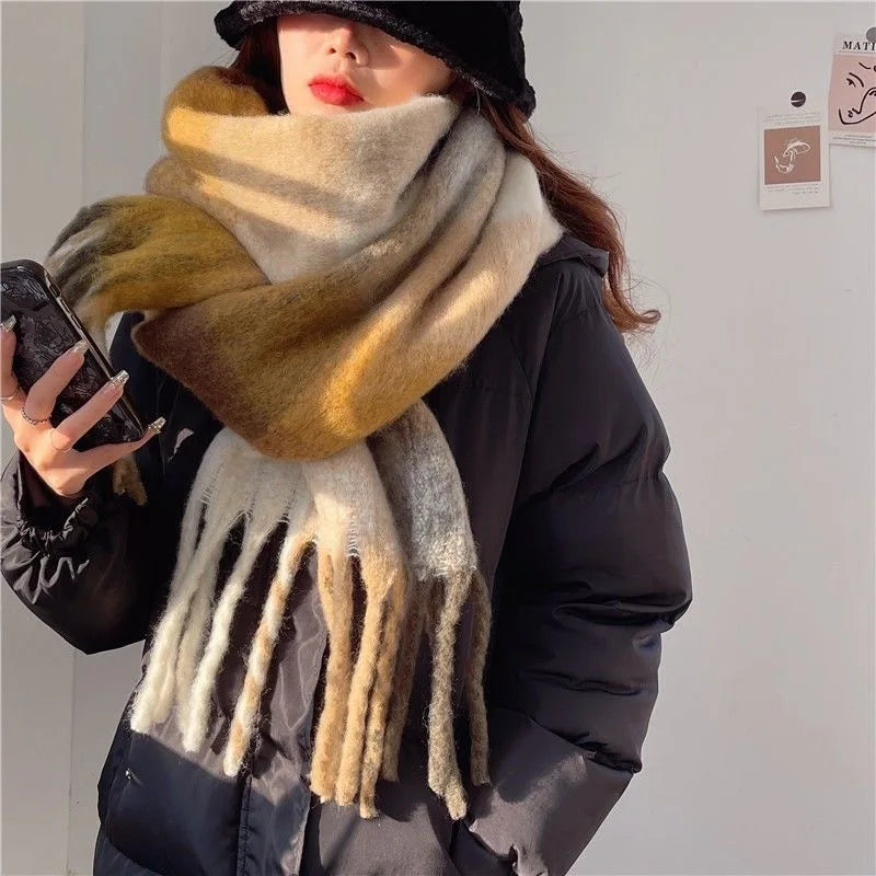 Winter Thick Warm Scarf Cashmere Shawl