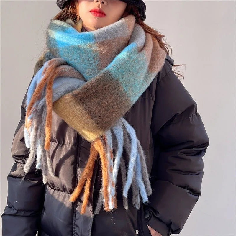 Winter Thick Warm Scarf Cashmere Shawl