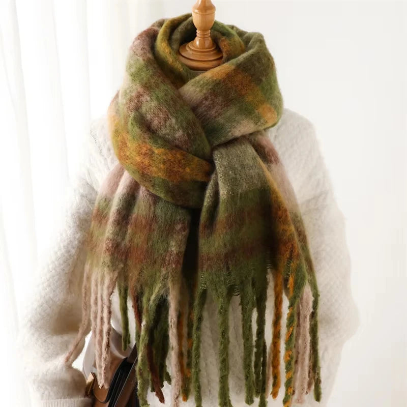 Winter Thick Warm Scarf Cashmere Shawl
