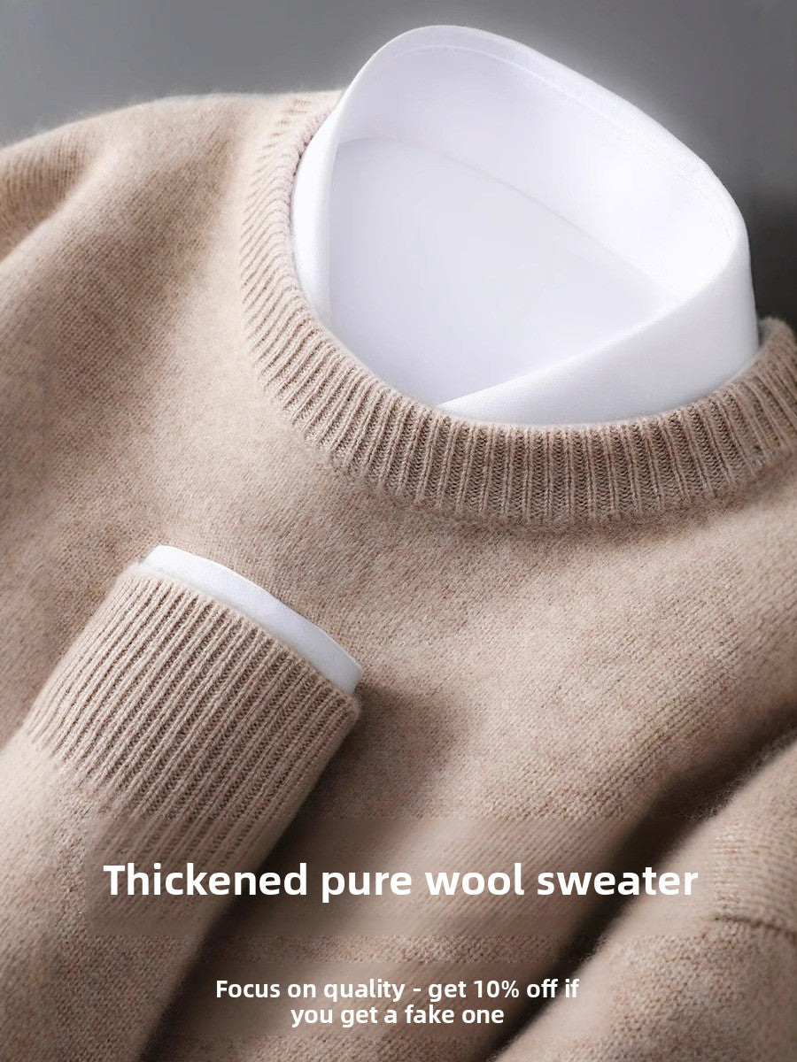 Mens Pure Wool Sweater